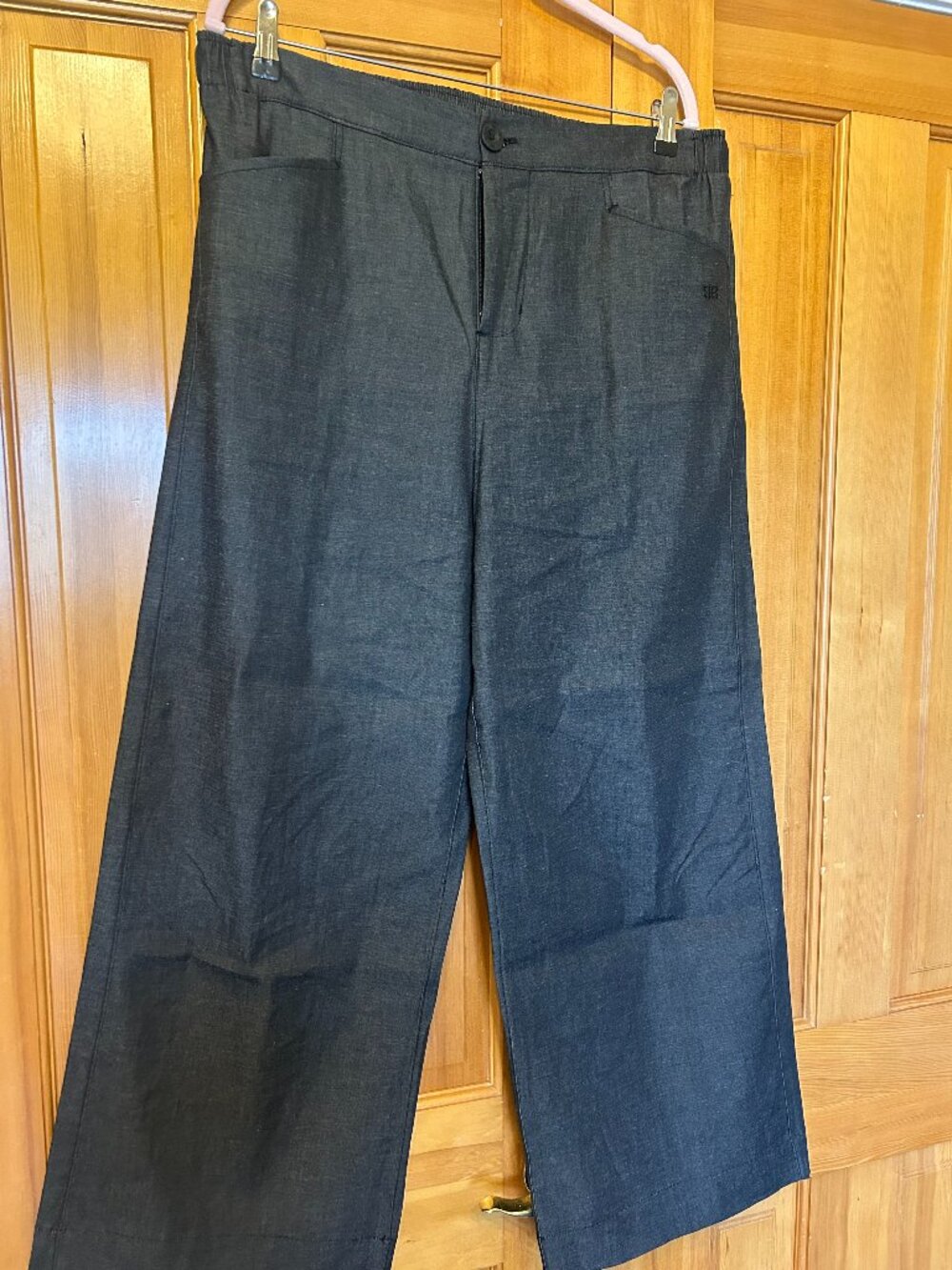 Albion Fit, ankle length trousers, black denim - SZ L